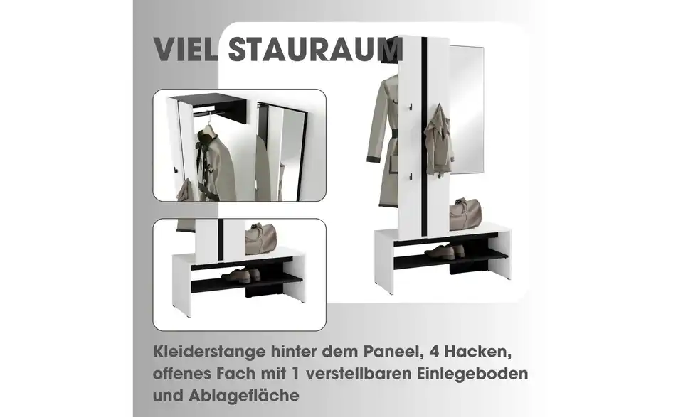 by Living Kompaktgarderobe, Bild mit Text