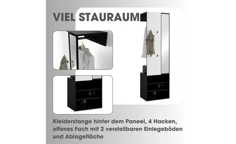 by Living Kompaktgarderobe, Bild mit Text