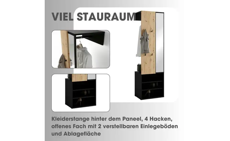 by Living Kompaktgarderobe, Bild mit Text