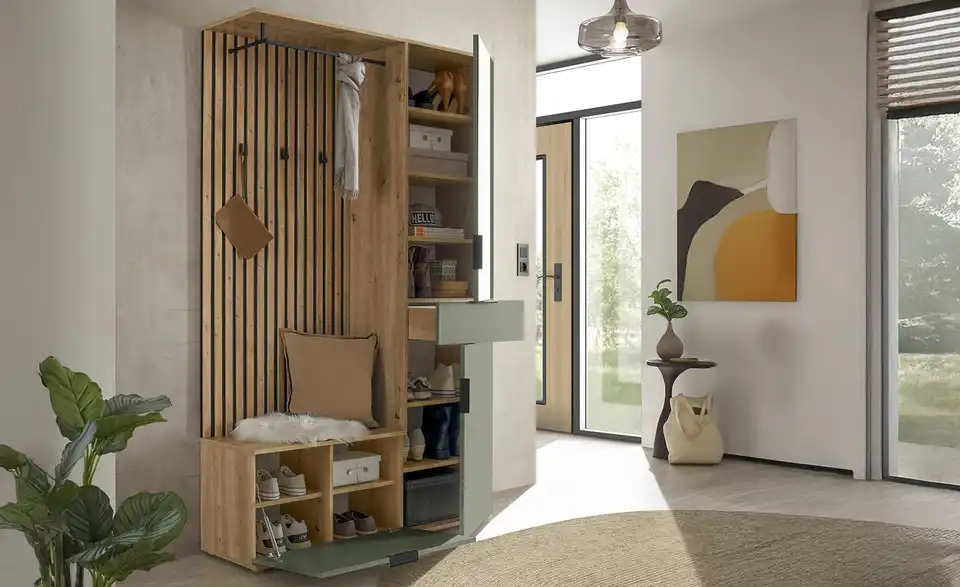 Kompaktgarderobe, in Wohnsituation