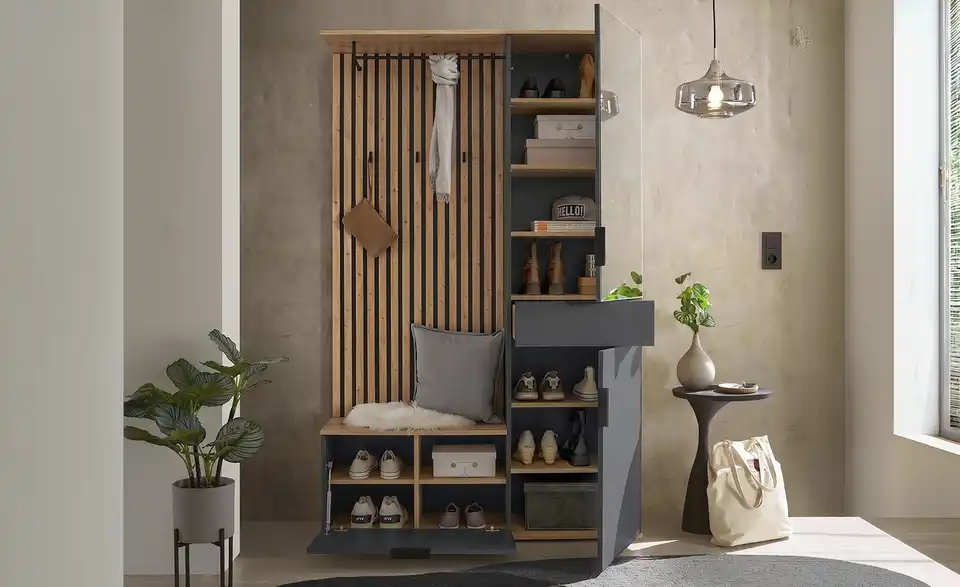 Kompaktgarderobe Mocha, in Wohnsituation