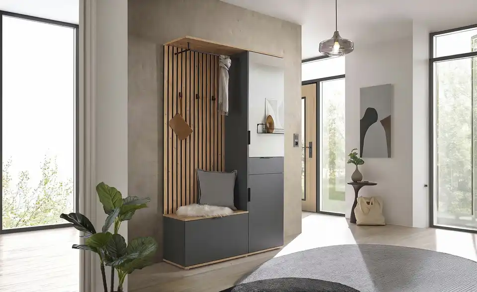 Kompaktgarderobe Mocha, in Wohnsituation