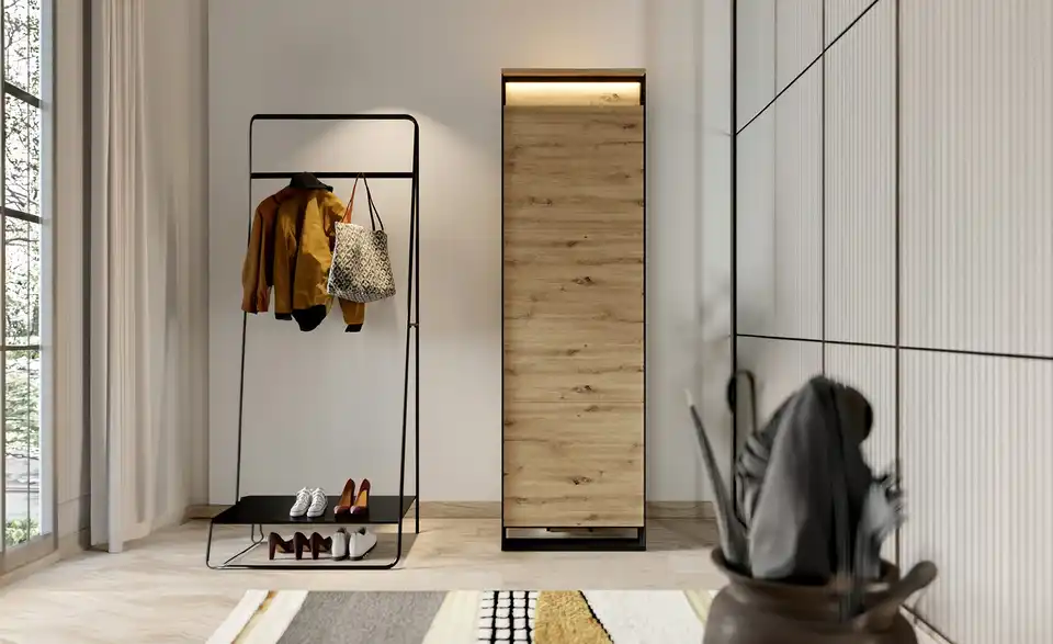 Garderobenschrank Quito, in Wohnsituation