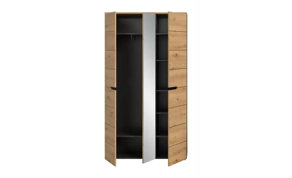 Garderobenschrank, geöffnet