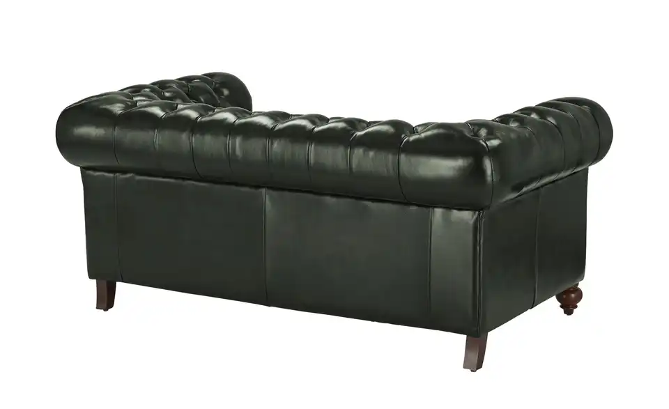 uno Ledersofa Chesterfield, Rückansicht
