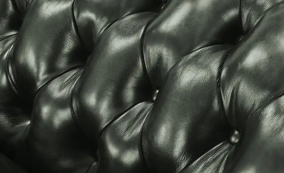 uno Ledersofa Chesterfield, Detailansicht