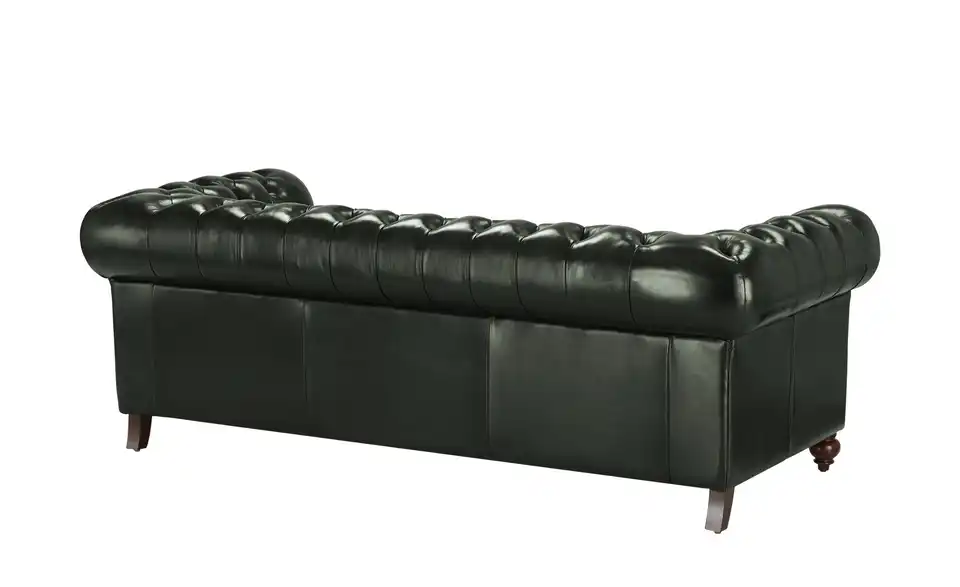 uno Ledersofa Chesterfield, Rückansicht