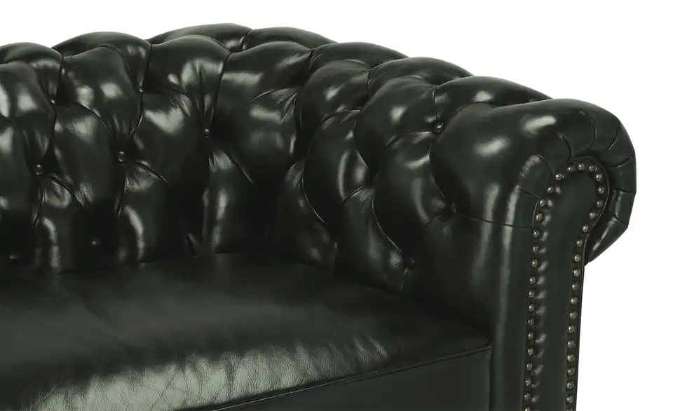 uno Ledersofa Chesterfield, Detailansicht
