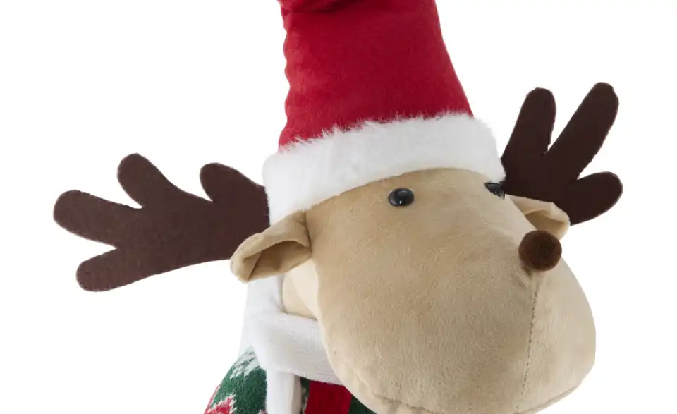 Figur Weihnachtsrentier, Detailansicht