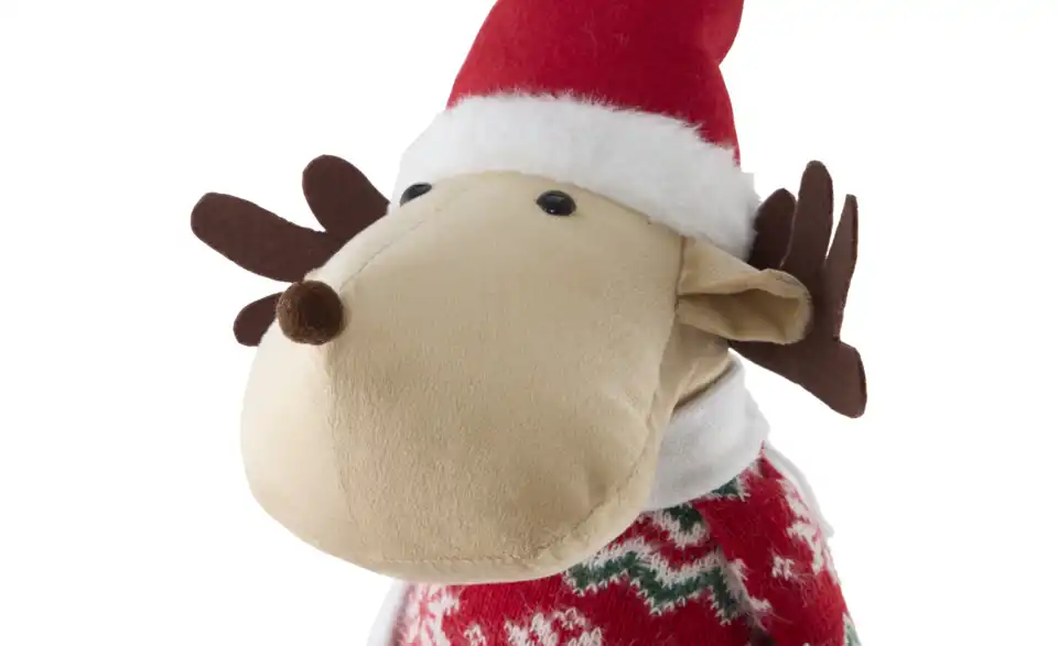 Figur Weihnachtsrentier, Detailansicht