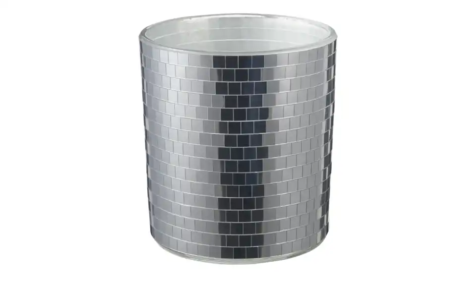 Teelichtglas Mosaik, Frontansicht