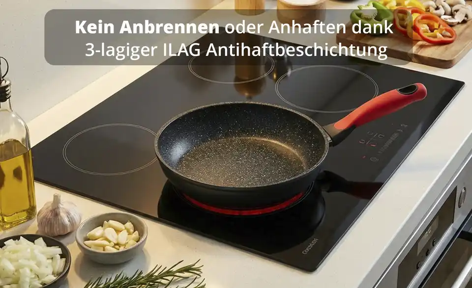 KHG Bratpfanne Red'n'Hot, Bild mit Text