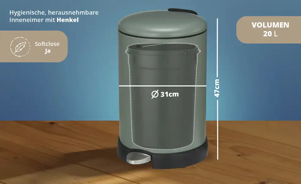 KHG Abfalleimer, Bild mit Text