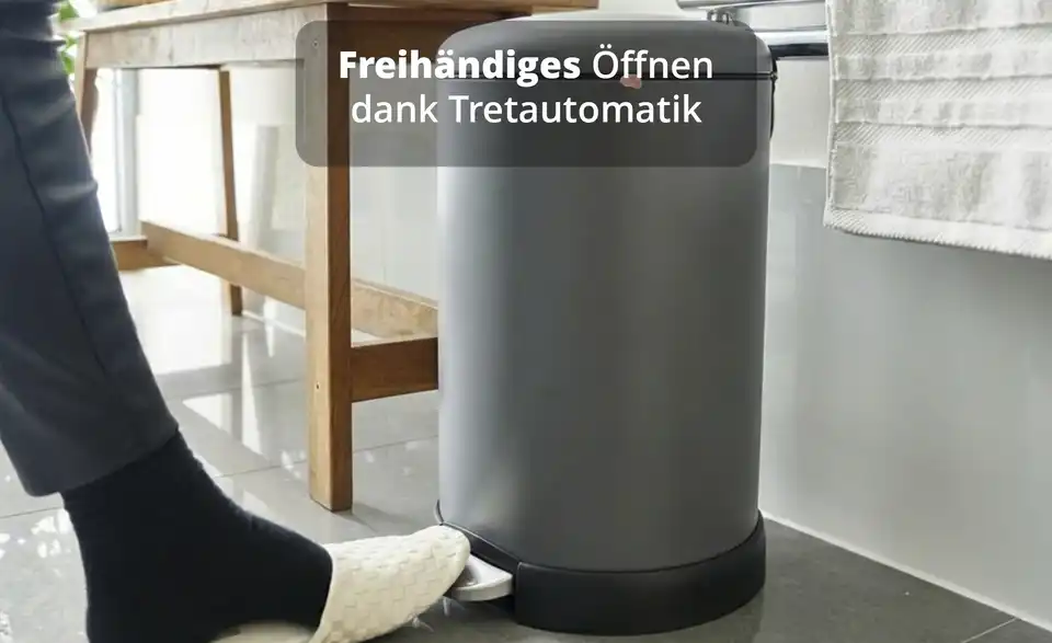 KHG Abfalleimer, Bild mit Text