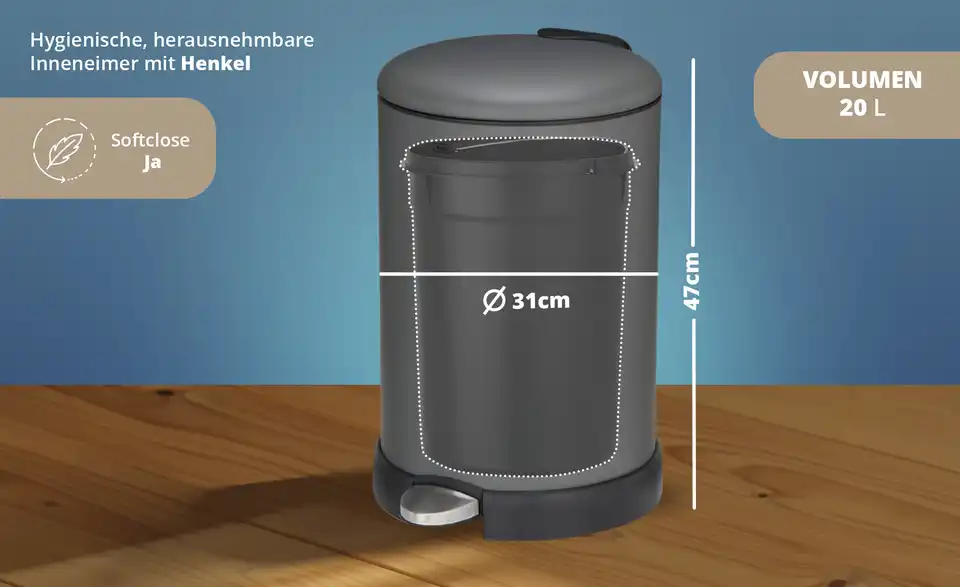 KHG Abfalleimer, Bild mit Text