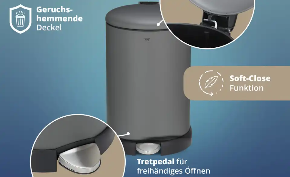 KHG Abfalleimer, Bild mit Text