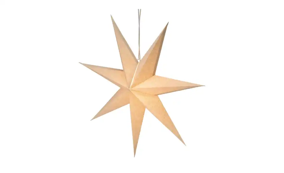 Papierstern, Beleuchtet