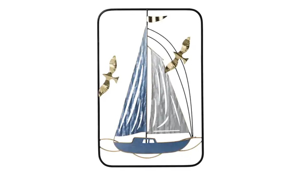 Wanddekoration Boot, Frontansicht