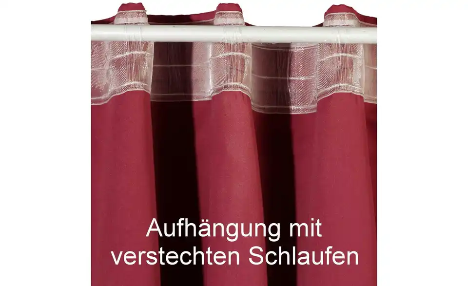 Verdunk.-/Thermovorhang, Bild mit Text