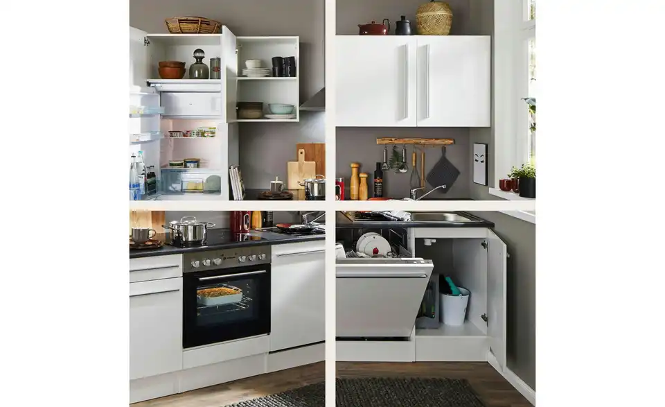 Küchenzeile mit E-Geräten, Detailansicht