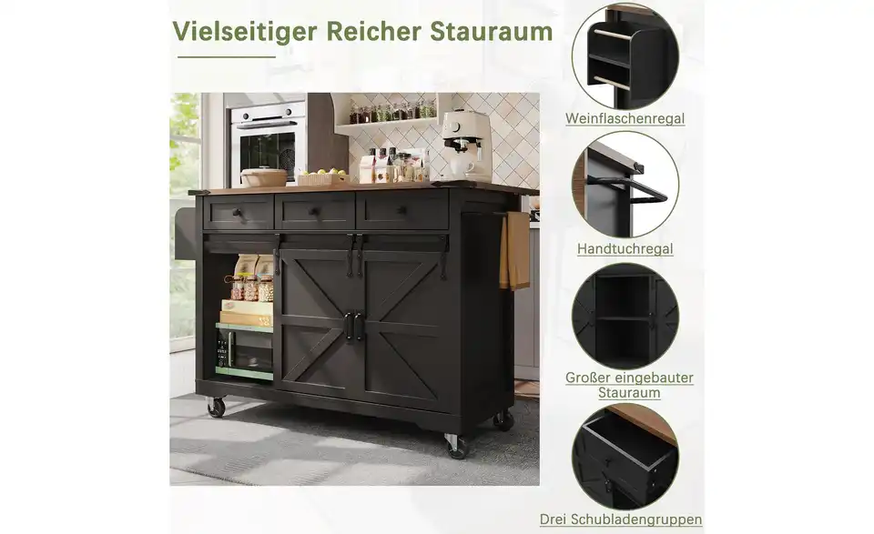 Kücheninsel, Bild mit Text