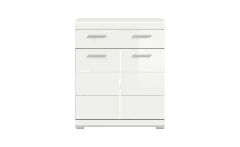 Unterschrank SCHLOONSEE, Breite 74cm, 2 Tür, 1 Schubkasten, 2 Fächer, MDF-Front in verschiedenen Farben erhältlich, Badmöbel, Badschrank, Kommode, Bad Schloonsee