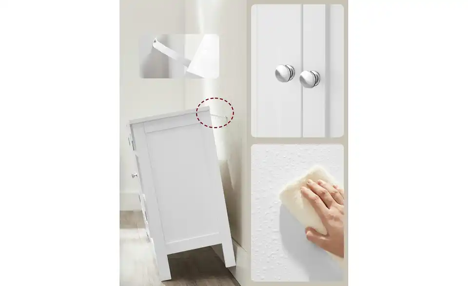 Waschbeckenunterschrank, Detailansicht
