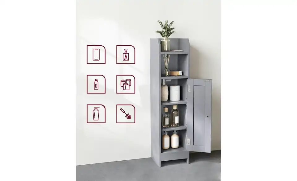 Bad-Hochschrank, Detailansicht