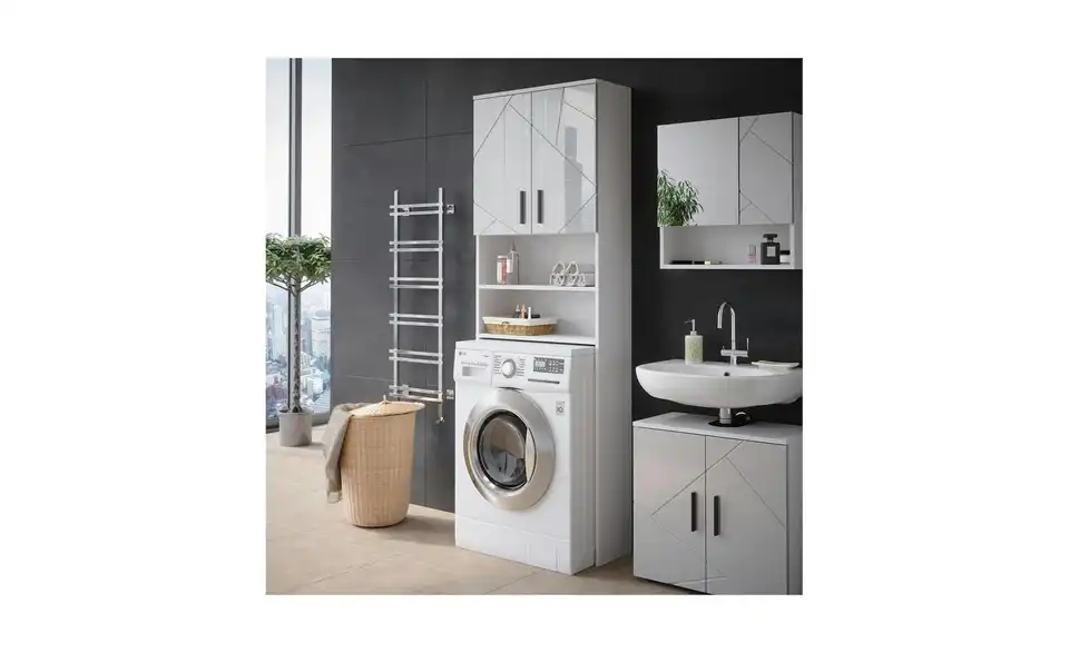 Waschmaschinenschrank, in Wohnsituation