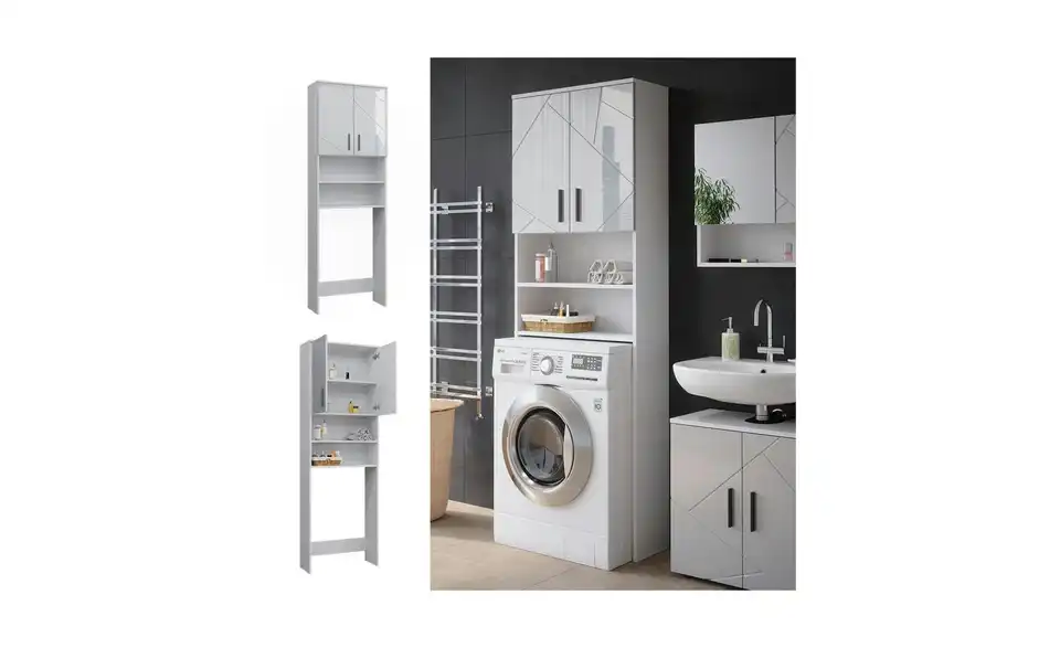 Waschmaschinenschrank, Detailansicht