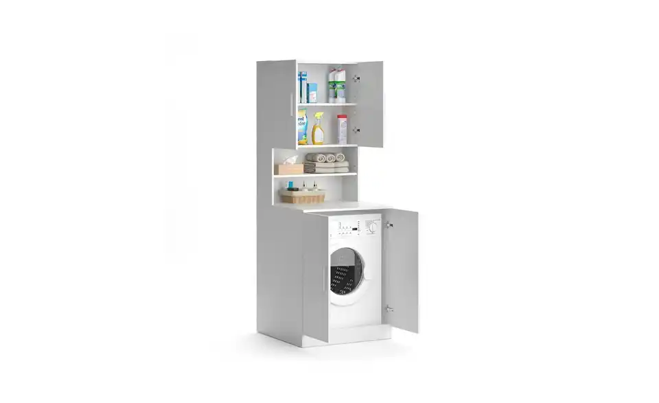 Waschmaschinenschrank, geöffnet