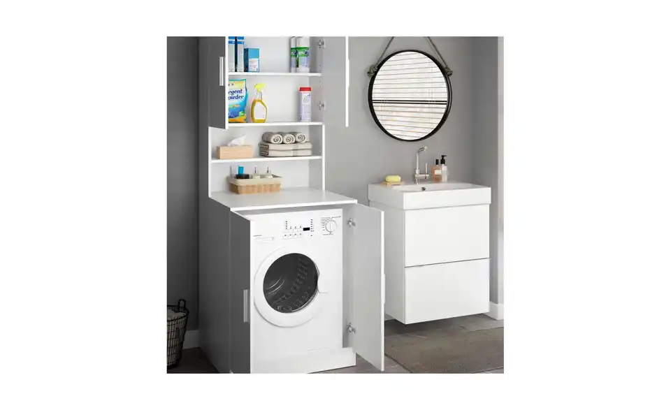 Waschmaschinenschrank, Detailansicht