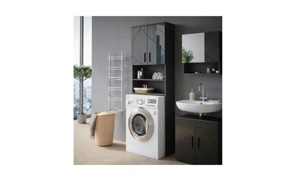 Waschmaschinenschrank, in Wohnsituation