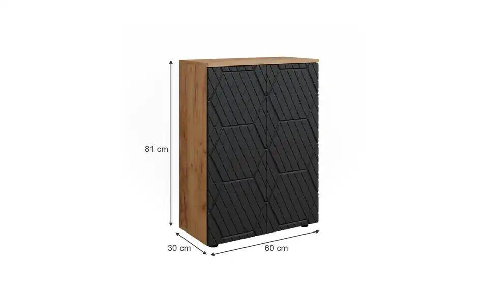 Midischrank, Bemaßung