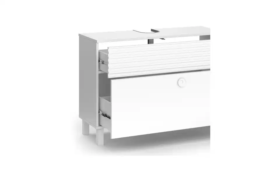 Waschbeckenunterschrank, geöffnet