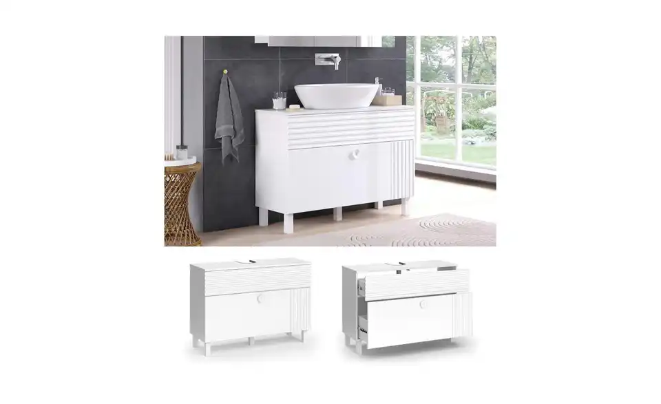 Waschbeckenunterschrank, Detailansicht