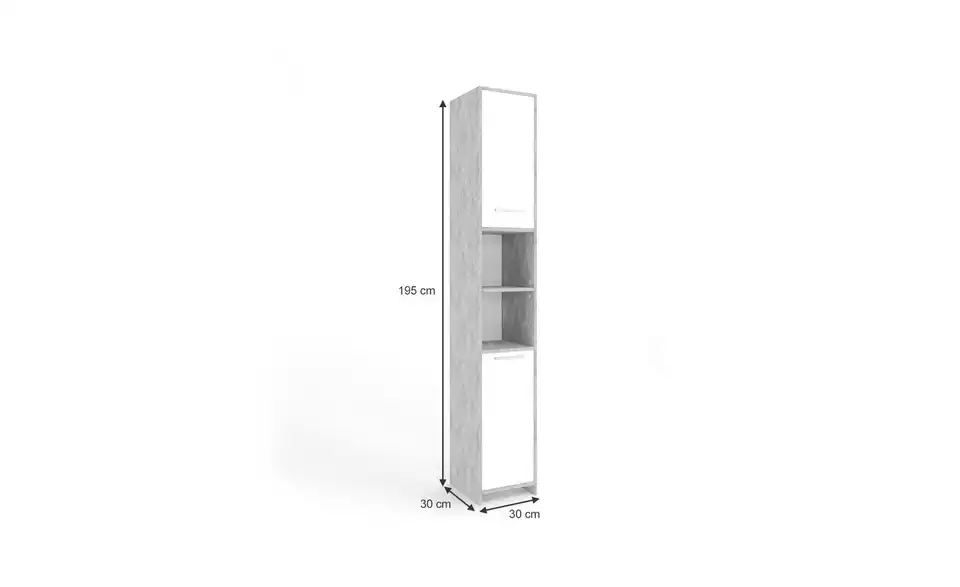 Hochschrank, Bemaßung