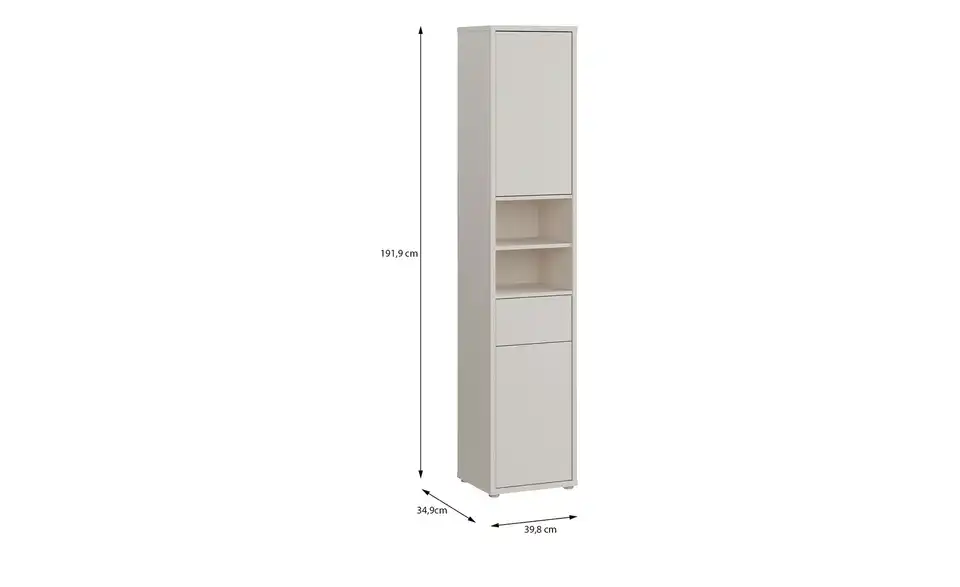 Hochschrank Bolivar, Bemaßung