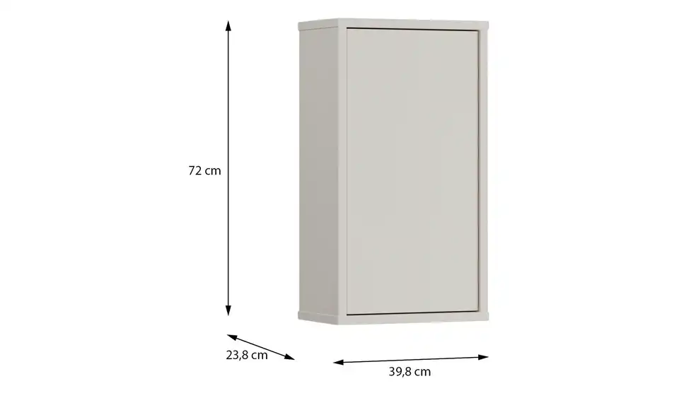 Hängeschrank Bolivar, Bemaßung