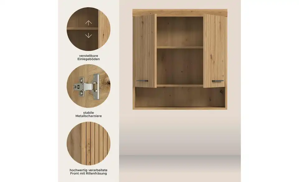 Hängeschrank 2er, Bild mit Text