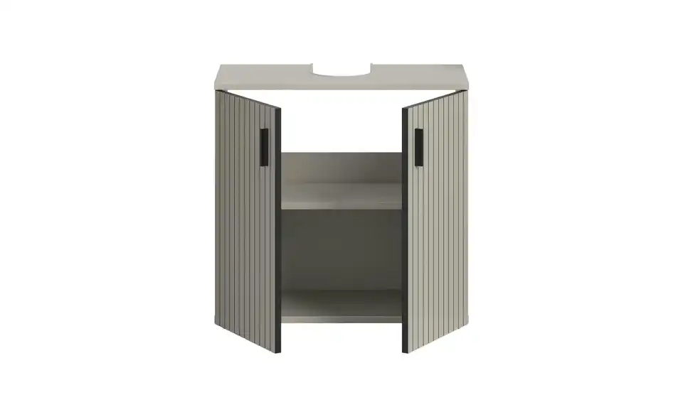 Waschbeckenunterschrank, geöffnet