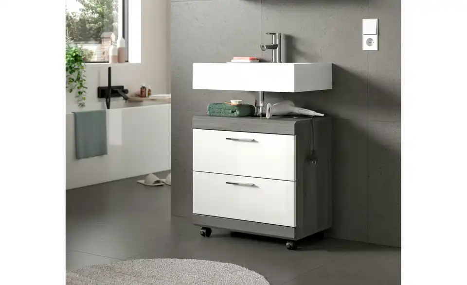Waschbeckenunterschrank, in Wohnsituation
