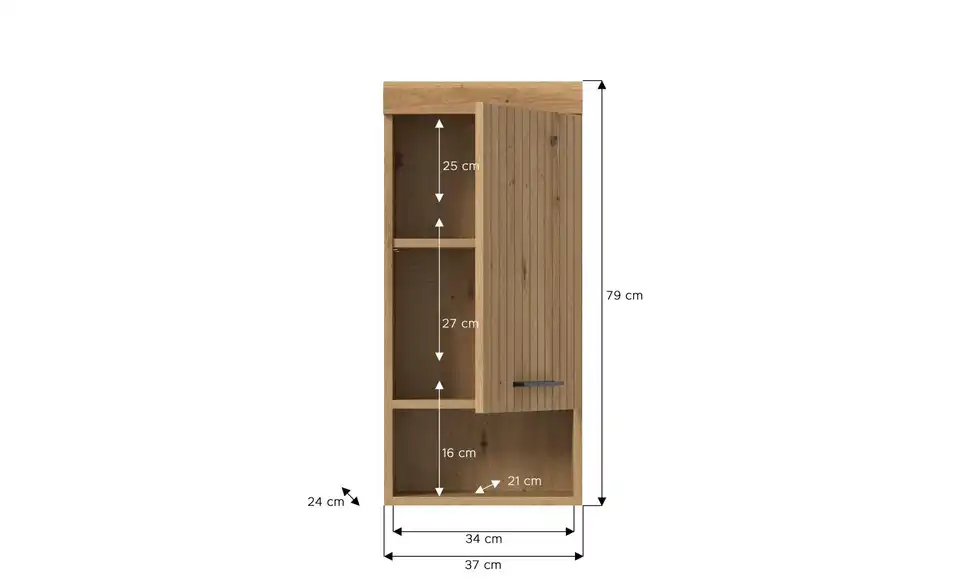 Hängeschrank, Bemaßung