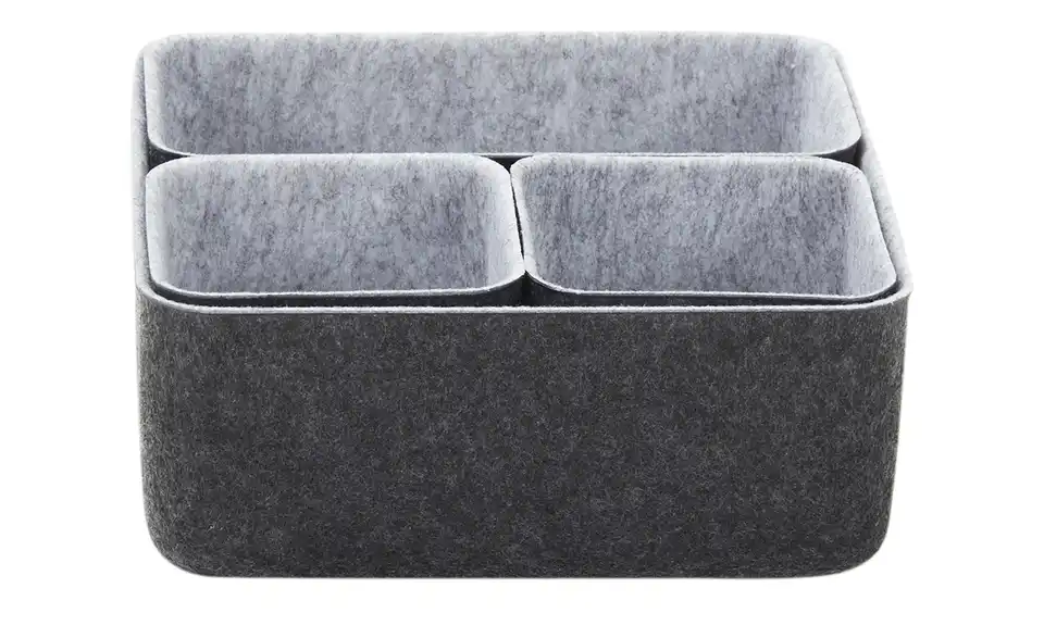 Filzkörbe, 4er Set, Frontansicht