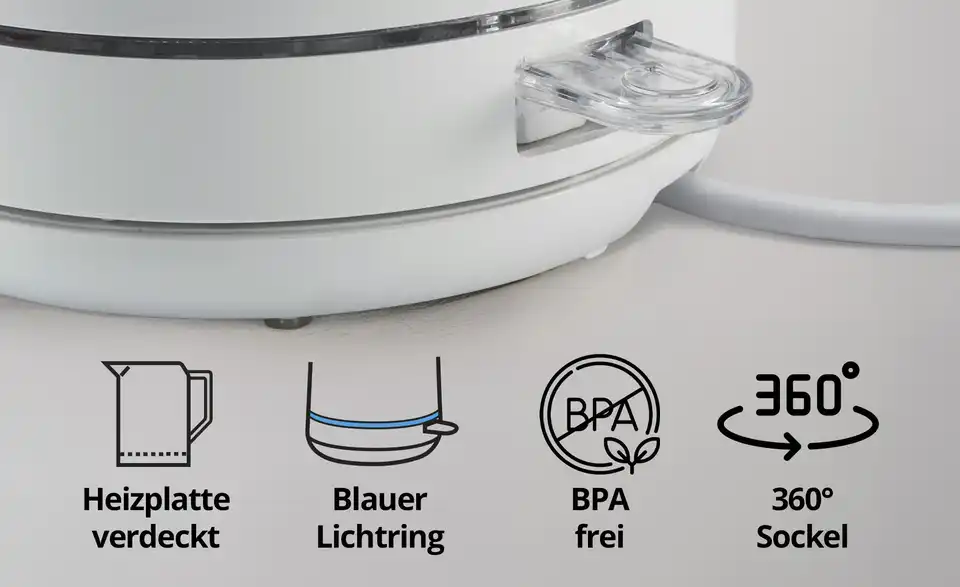KHG Wasserkocher, Bild mit Text