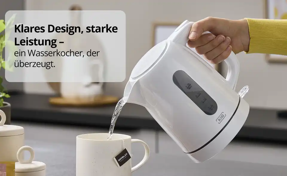 KHG Wasserkocher, Bild mit Text