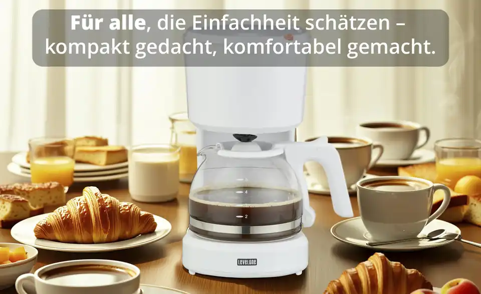 levelone Kaffeautomat KA-060W, Bild mit Text
