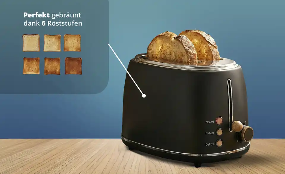 KHG Toaster TO-850 MSH, Bild mit Text