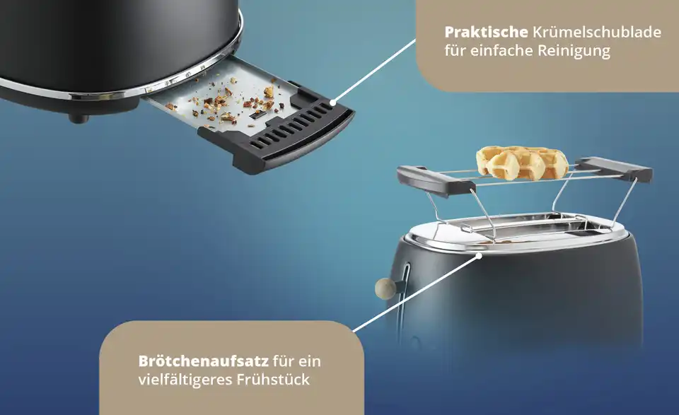KHG Toaster TO-850 MSH, Bild mit Text