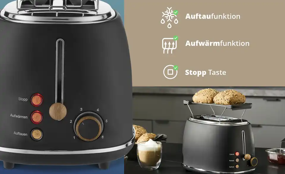 KHG Toaster TO-850 MSH, Bild mit Text
